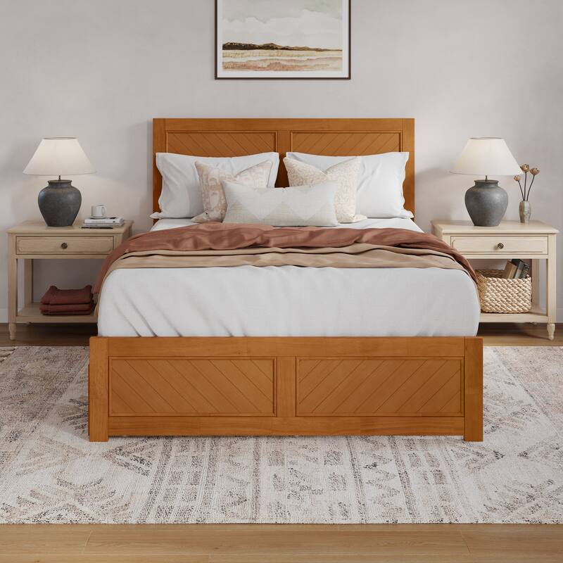 AFI, Canyon Platform Bed with Matching Footboard & Trundle