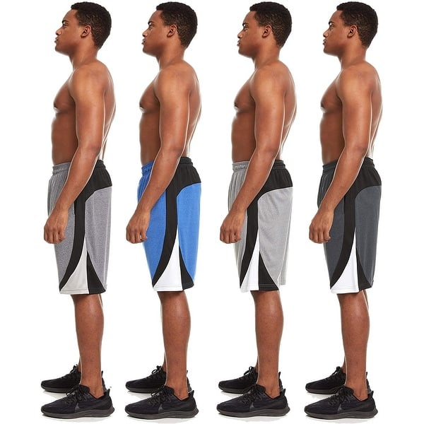 Magiftbox Mens Athletic Workout Gym Shorts Active Casual Beach Shorts with Pockets S04