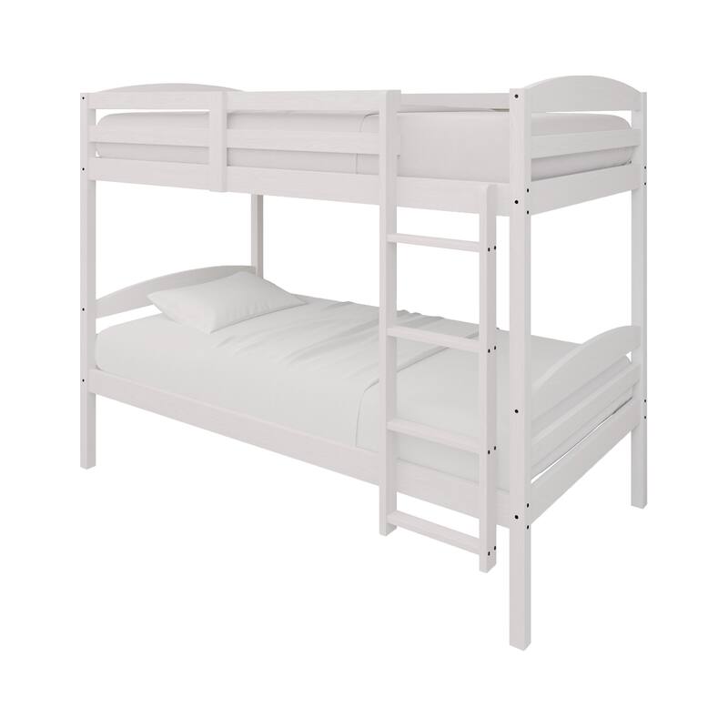 CraftPorch Contemporary Twin Over Twin Bunk Bed