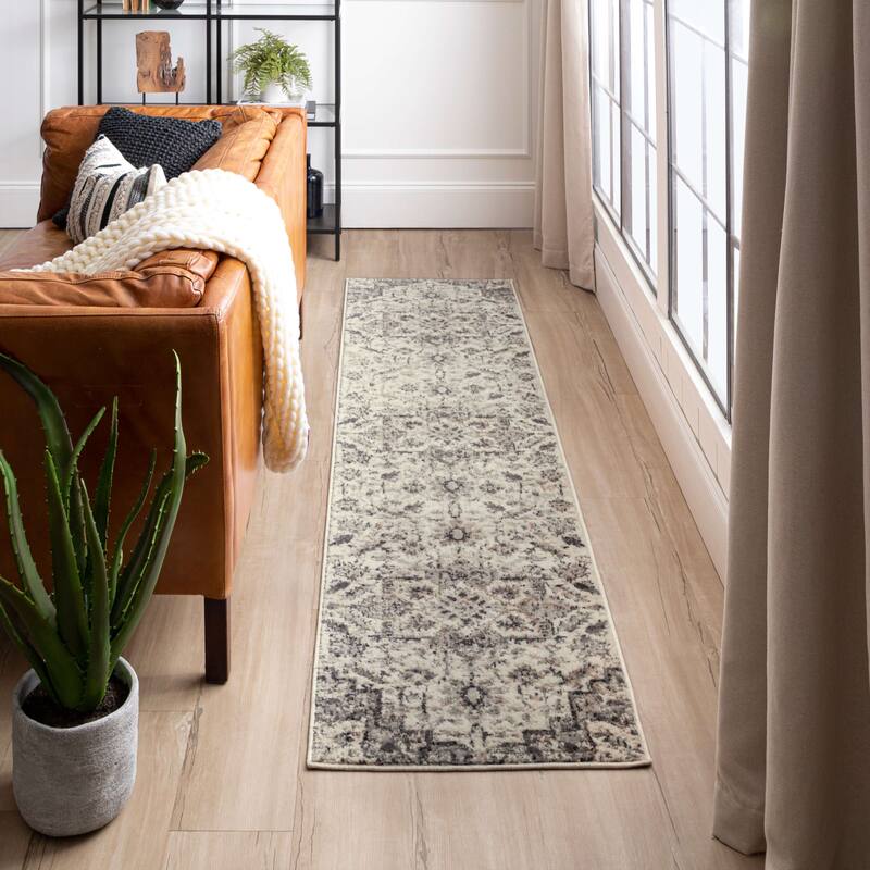 Mohawk Home Pandora Floral Ornamental Medallion Woven Area Rug