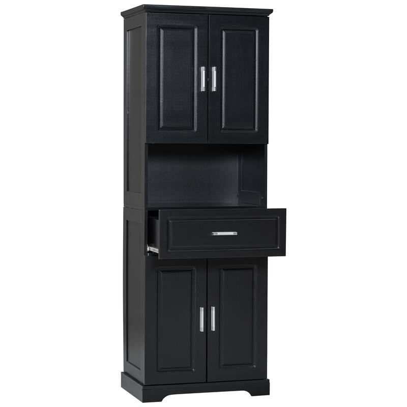 Tall Bathroom Cabinet With Four Doors