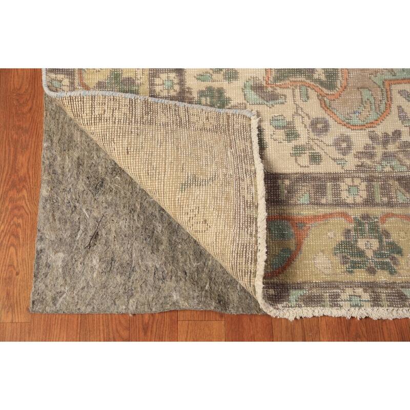 Medallion Tabriz Persian Area Rug Oriental Floral Handmade Wool Carpet - 6'8"x 9'7"