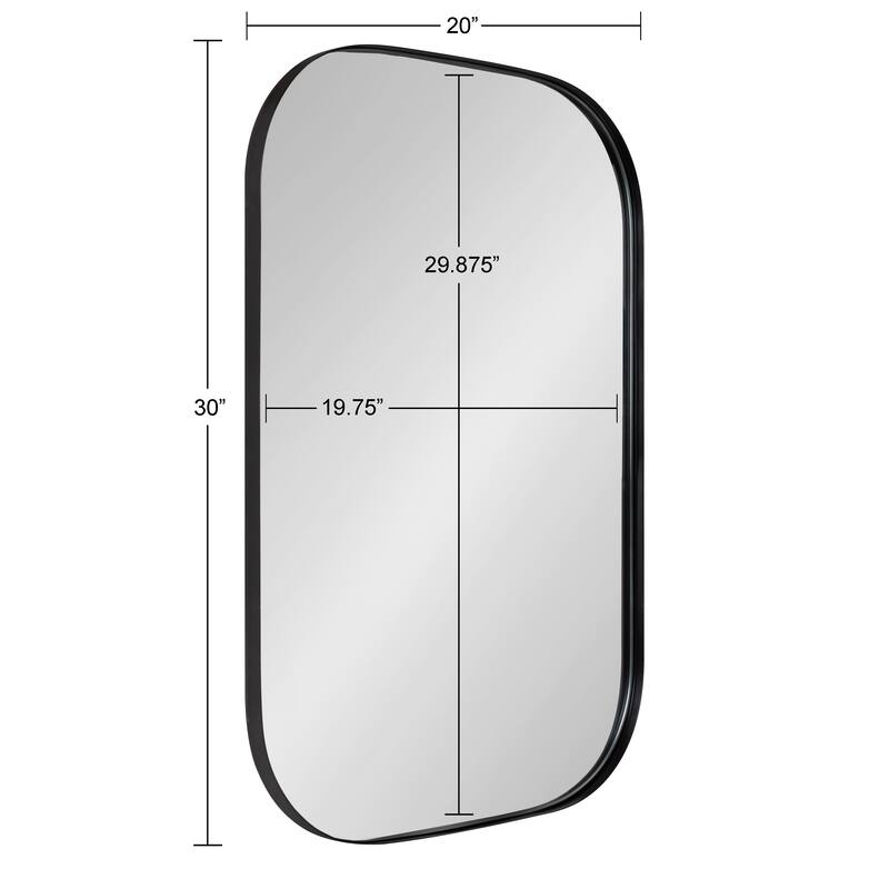 Kate and Laurel Rollo Decorative Framed Wall Mirror
