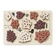 preview thumbnail 1 of 3, Wee Gallery Wooden Tray Puzzle - Count to 10 Leaves