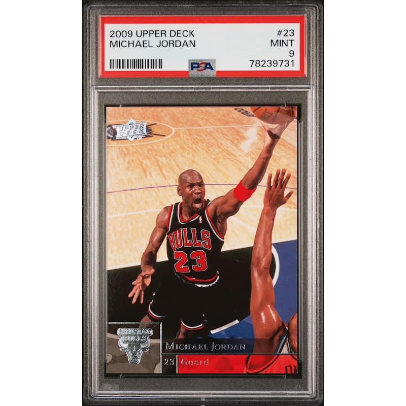 Michael Jordan 2009 Upper Deck Basketball Card #23 Graded PSA 9 - 8'6" x 11'6"