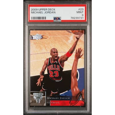 Michael Jordan 2009 Upper Deck Basketball Card #23 Graded PSA 9 - 8'6" x 11'6"