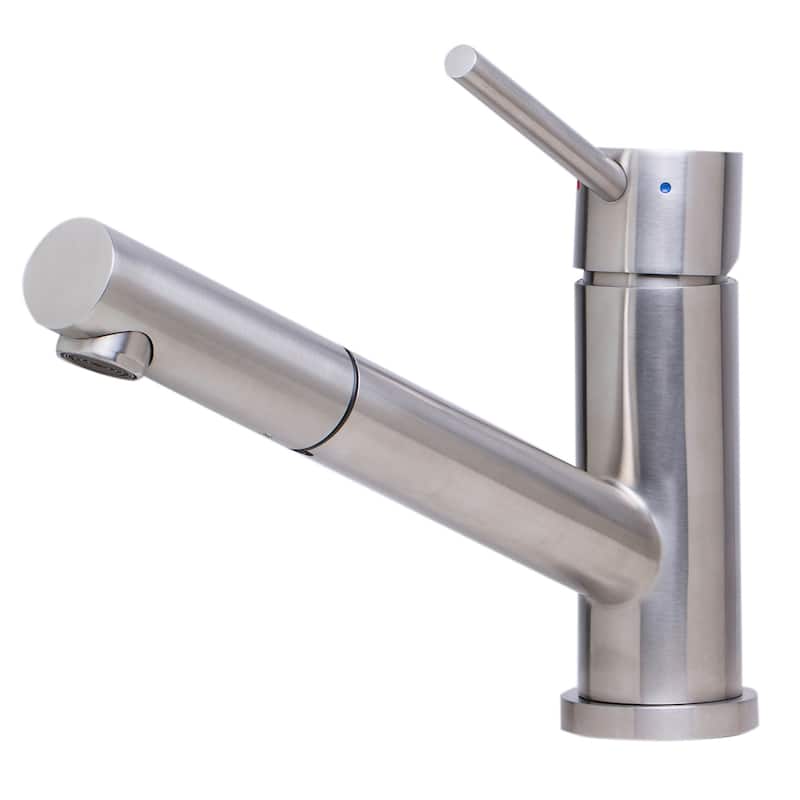 ALFI AB2025-BSS Brushed Pull Out Single Hole Kitchen Faucet