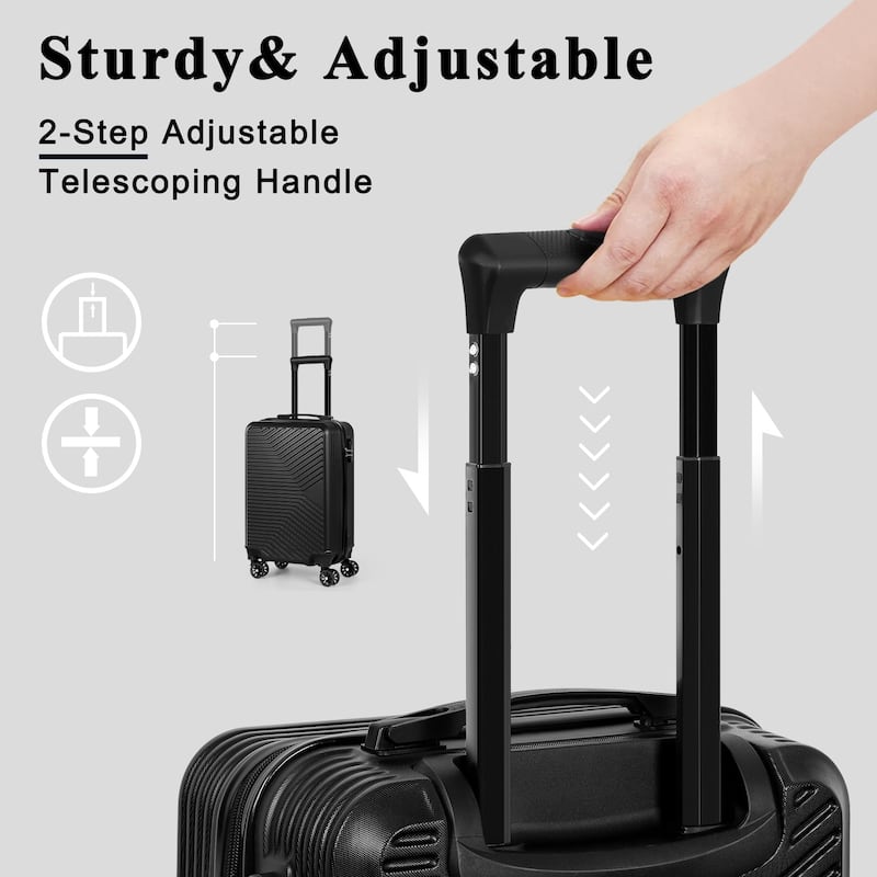 Hardside 20-Inch Carry on Luggage