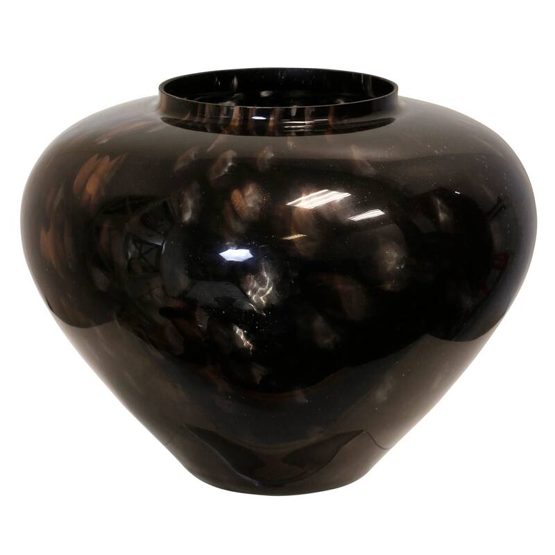StyleCraft Pandora Vase - Black Avventurina Iris - Black