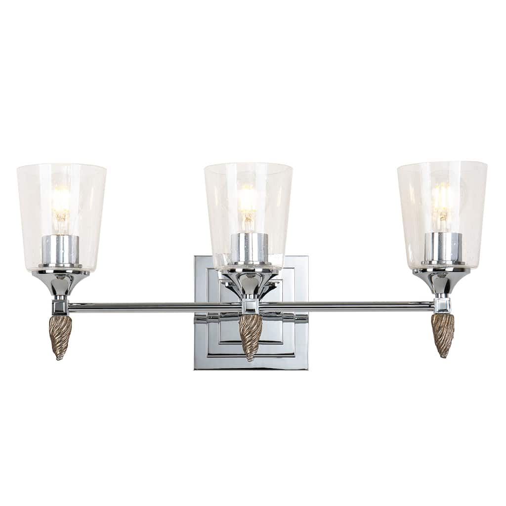 Vetiver 3 Light Bath Vanity Light in Chrome