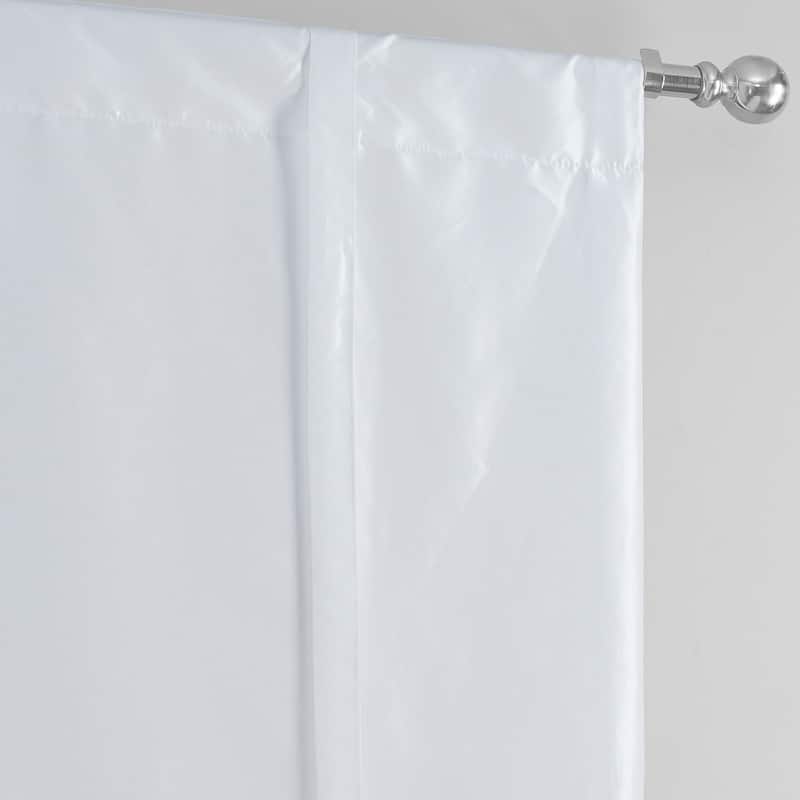 Exclusive Fabrics Faux Silk Taffeta Tie-Up Window Shade (1 Panel)