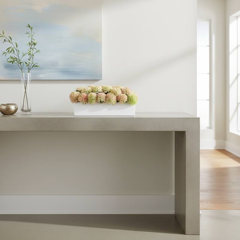 Dahlias in Fiberstone Planter - 7