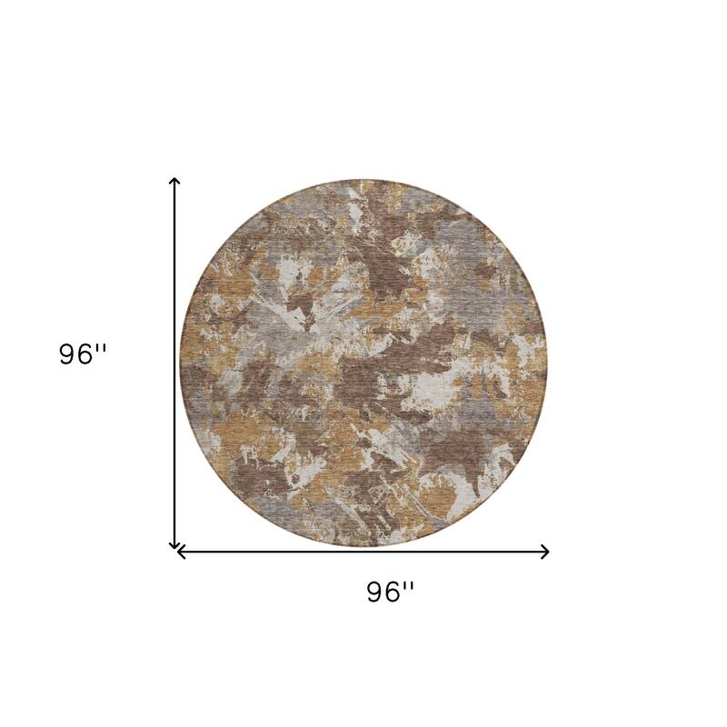 HomeRoots Floral Transitional Rectangle Outdoor Rug