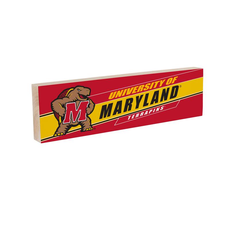 University of Maryland Wooden Tabletop Mantel Shelf Sign