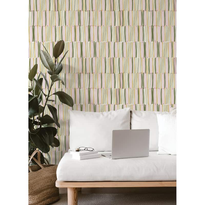 Leah Duncan Yellow Thistle Peel & Stick Wallpaper
