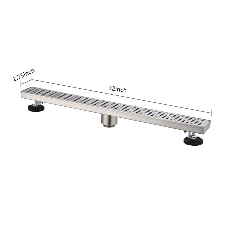 Topcraft 28/30/32/36-inch Stainless Steel Linear Floor Drain