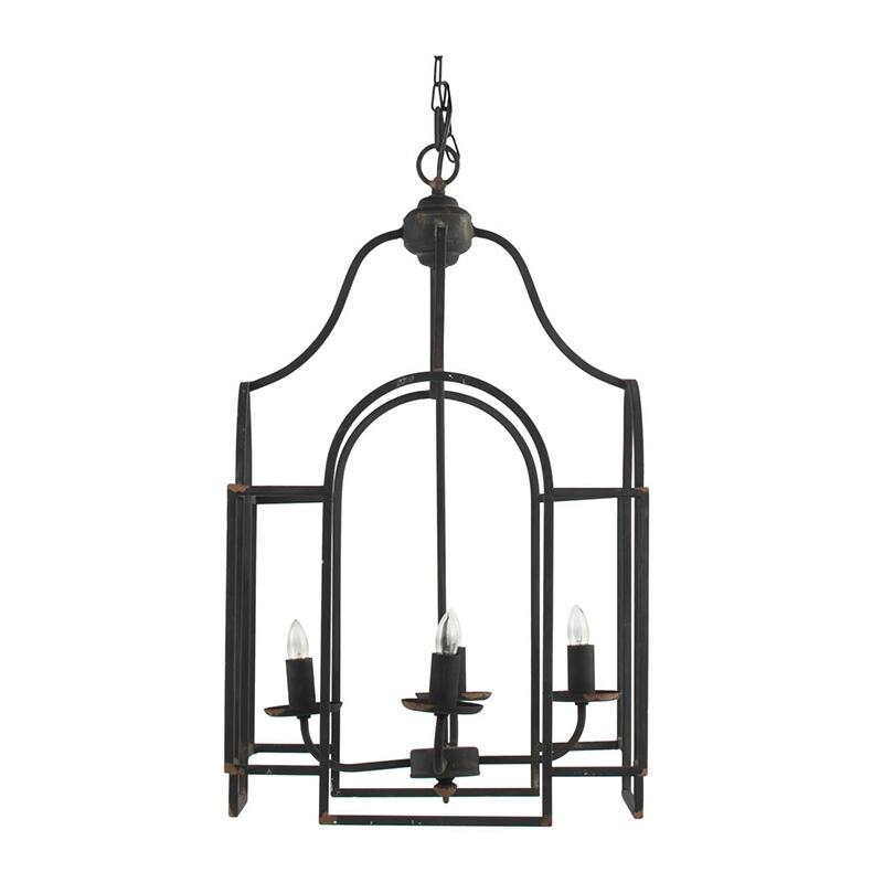 17.3x17.3x28.7" Malin Entry 4-Light Chandelier, Hanging Light Fixture, Bulb Not Included