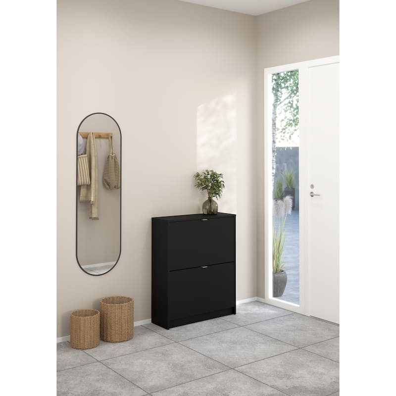 Porch & Den Cambria 2-drawer Shoe Cabinet