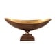preview thumbnail 1 of 8, Allan Andrews Bronze Aluminum Large Bowl - 17"w x 8.1/2"d x 7"h Bronze and Gold