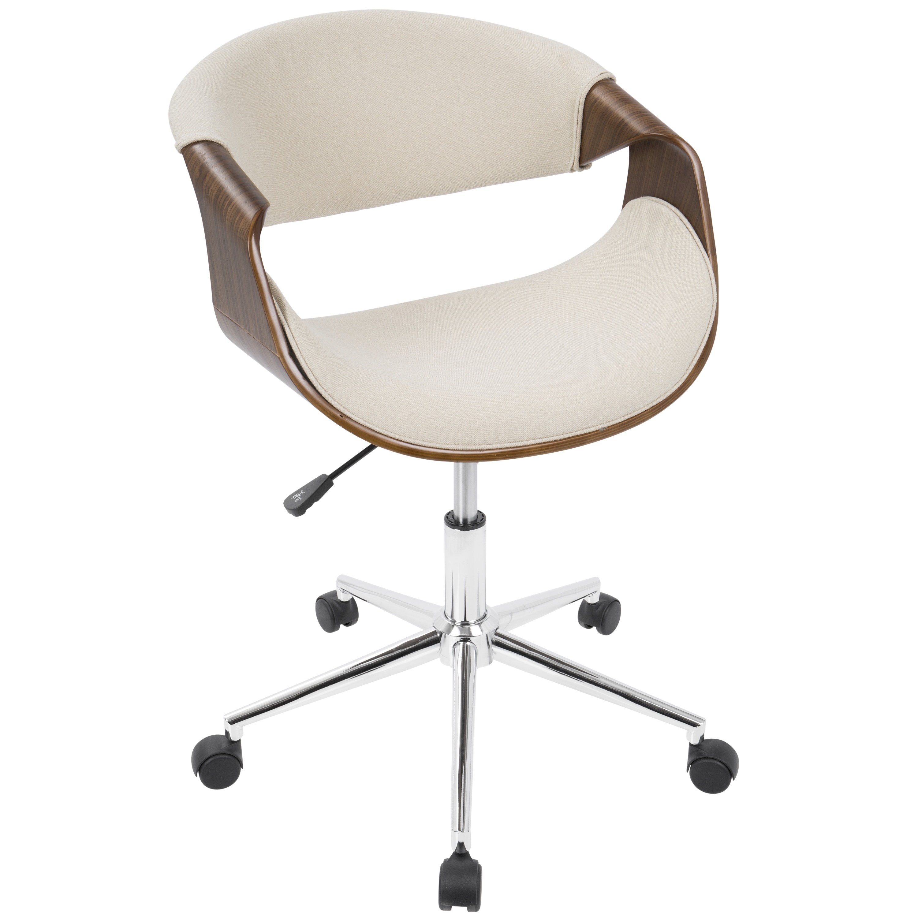 Shop Carson Carrington Kanasen Mid Century Modern Walnut Wood Office Chair N A Overstock 14163367