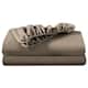 Bare Home 2-Pack Microfiber Fitted Bottom Sheets Deep Pocket - Queen - Taupe