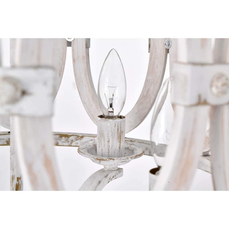 Moonring 18 Inch Farmhouse Style Pendant Ceiling Lighted Chandelier