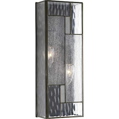 Progress Lighting Geometric 2 Light 6" Wide Outdoor Wall Sconce with