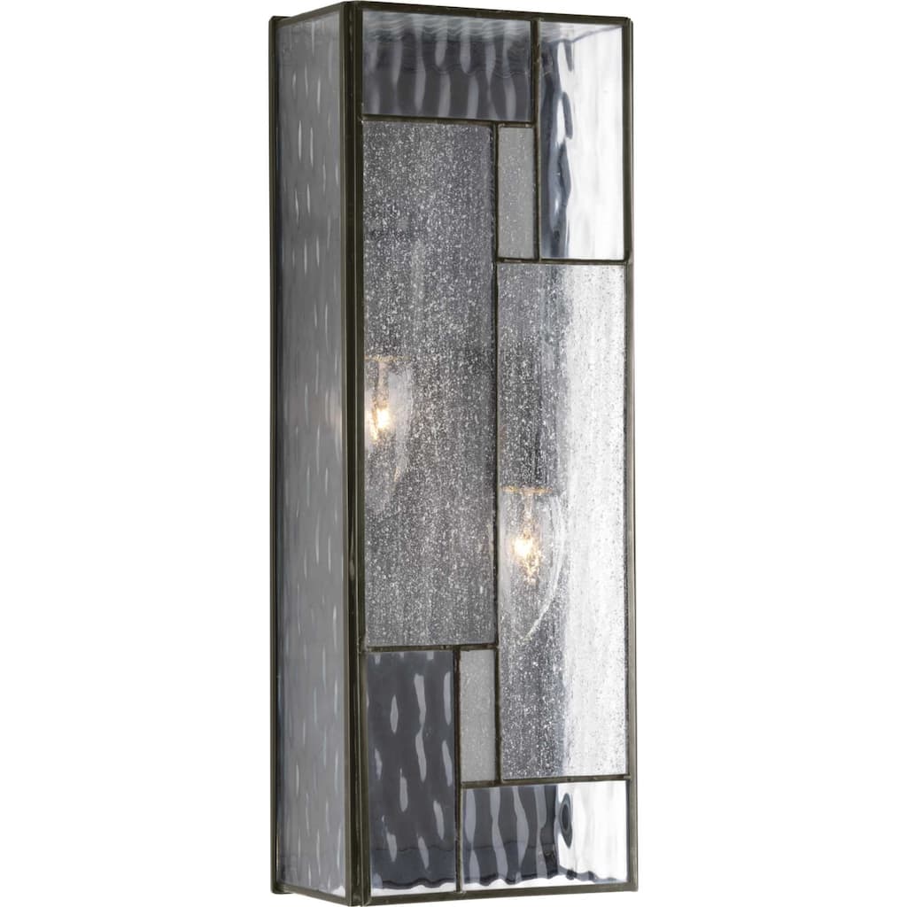 Progress Lighting Geometric 2 Light 6" Wide Outdoor Wall Sconce with