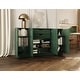 preview thumbnail 21 of 46, Palace Imports 100% Solid Wood 65" Sideboard with Solid Doors, 2-Drawers and Adjustable Shelves Green