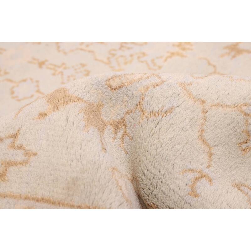 ECARPETGALLERY Hand-knotted Royal Oushak Light Blue Wool Rug - 4'1 x 6'0