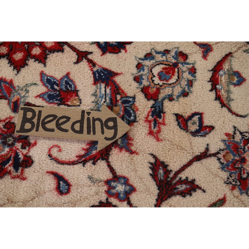 Hand Knotted Oriental 100% Wool Carpet Traditional All-Over Beige & Ivories Najafabad Area Rug - 13' 6'' X 9' 9''