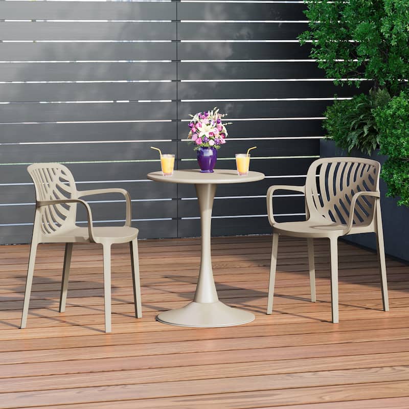 Frond and Form Outdoor Stacking Dining Armchair (Set of 2)