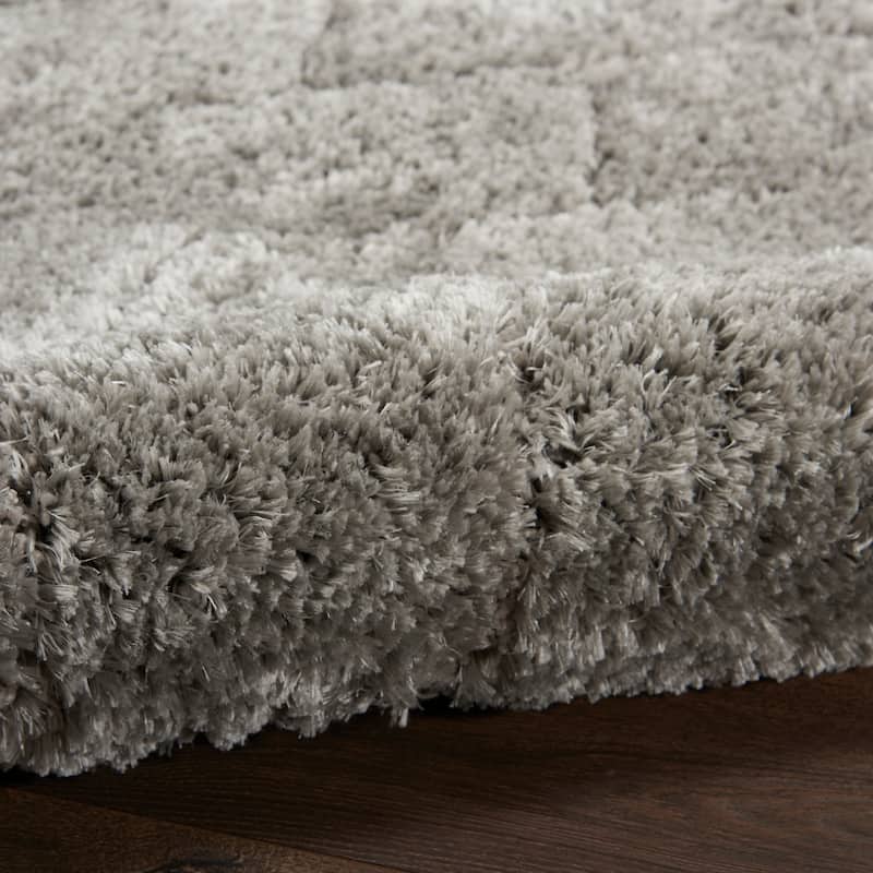 Nourison Dreamy Shag Contemporary Chevron Geometric Abstract Area Rug