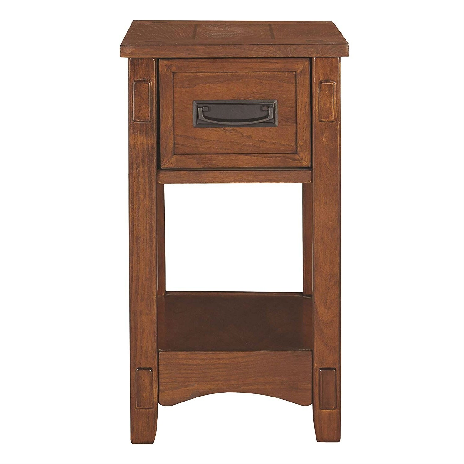Shop Mission Style 1 Drawer End Table Nightstand In Brown Wood Finish Overstock 29083755