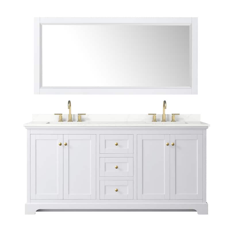 Wyndham Collection WCV232372D-QTZ-US3M70 Avery 72" Free Standing