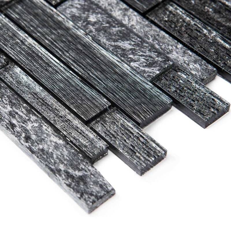 Cosmos Brick 1in x 3in Glass Backsplash Wall Tile