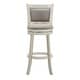 preview thumbnail 46 of 49, Verona Panel Back Linen Swivel 29-inch High Back Bar Stool by iNSPIRE Q Classic