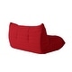 preview thumbnail 22 of 33, Living Room Lazy Sofa Teddy Fabric Convertible Couches with Ottoman