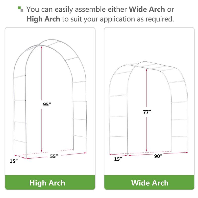 Metal Garden Arch Trellis,Adjustable Arbor Trellis