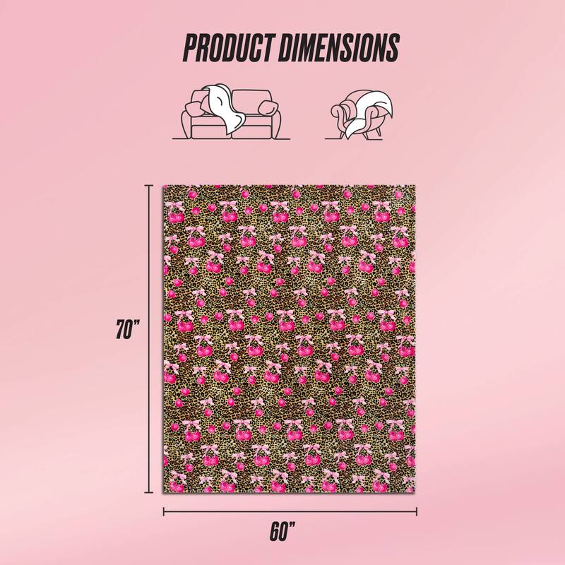 Juicy Couture 60"x70" Plush Throw Blankets