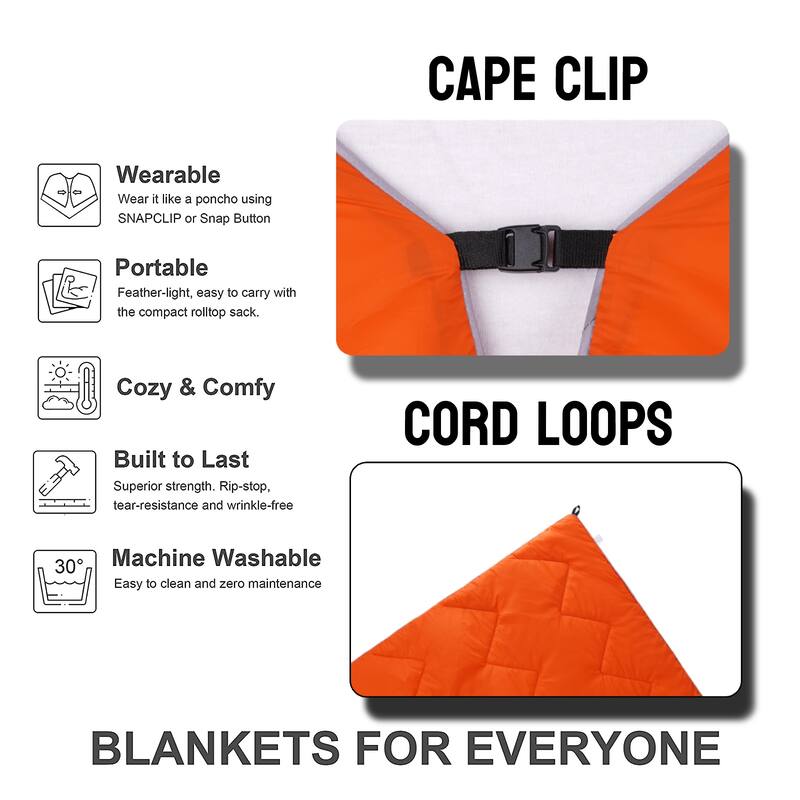 Outdoor Lightweight Puffy Camping Blanket