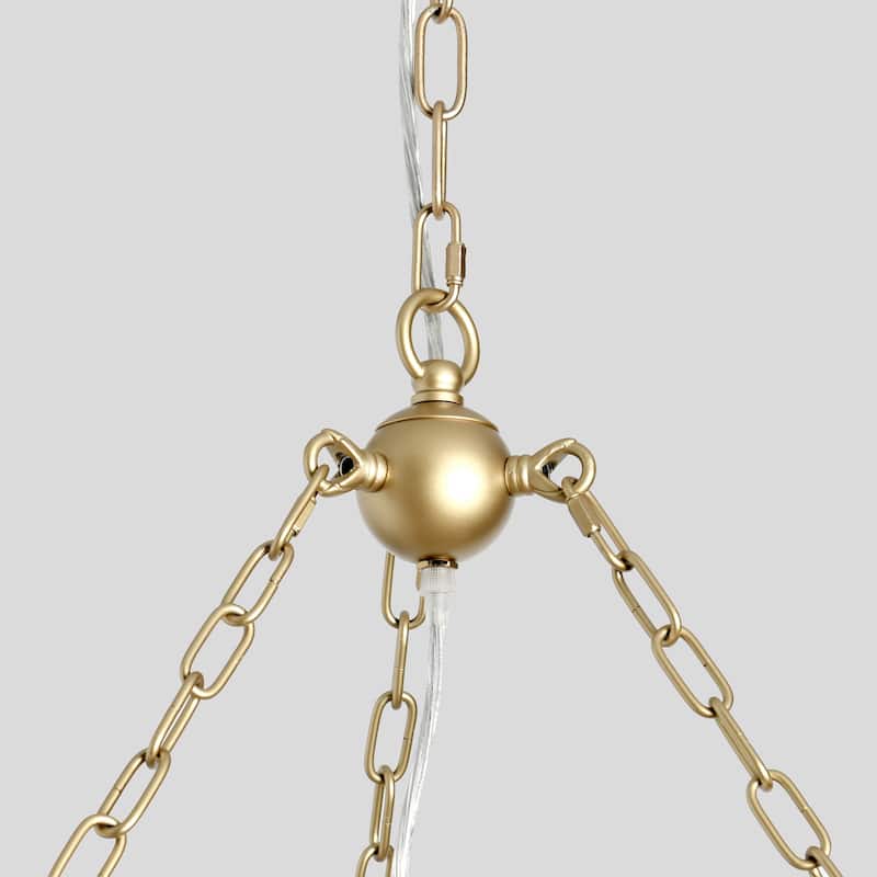Amanda White Beaded Chandelier by Kosas Home