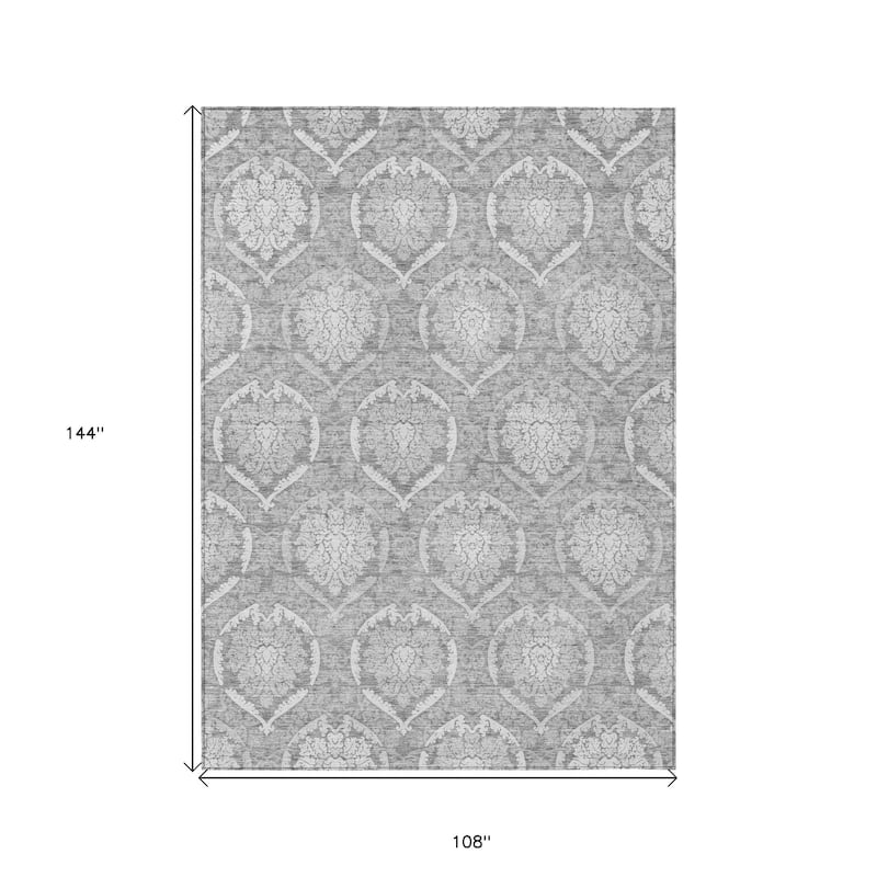 HomeRoots Medallion Transitional Rectangle Outdoor Rug