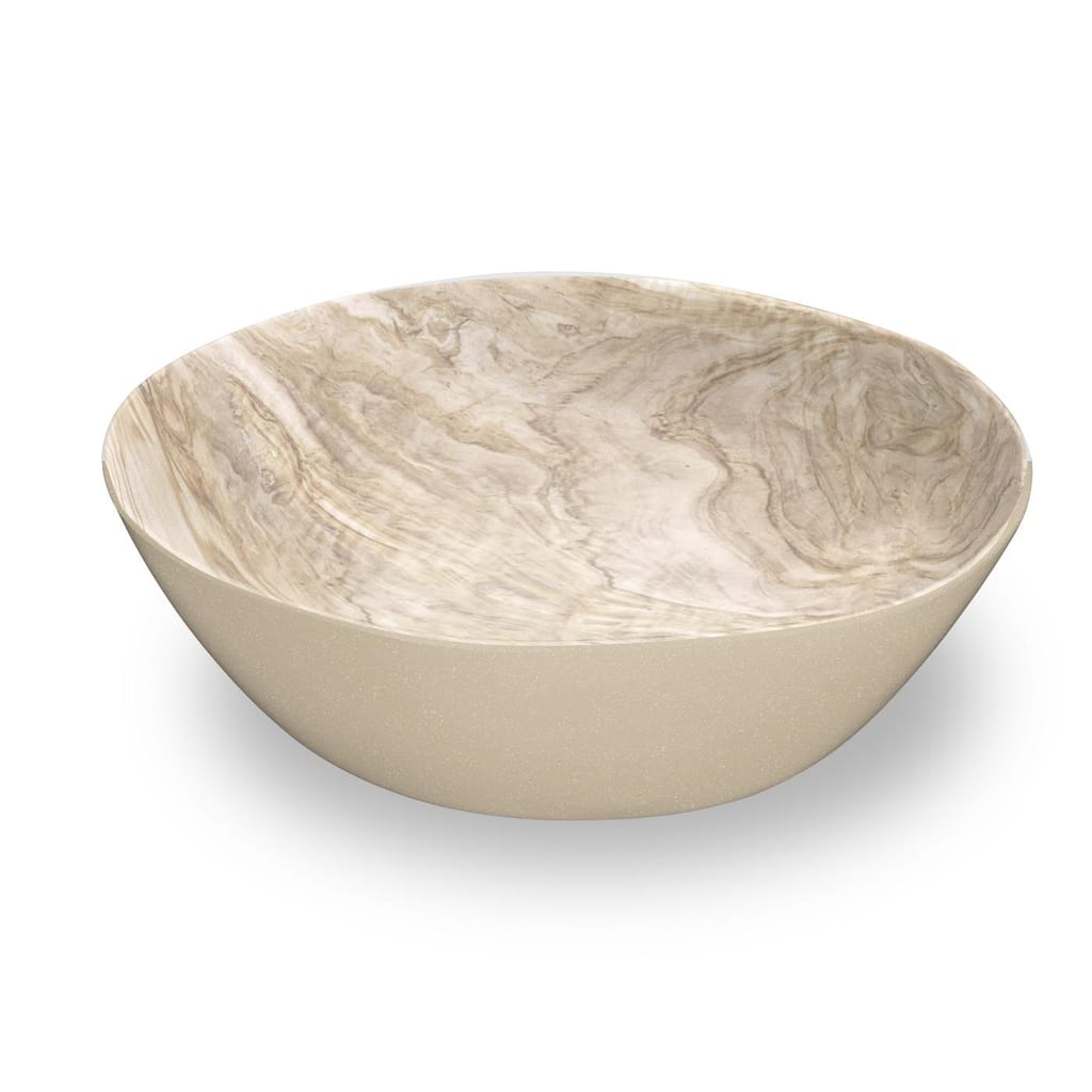 Abode Homewares by TarHong Faux Real Desert Wood Serve Bowl, 12"/ 142oz.