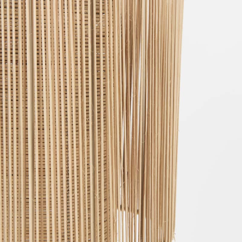 Aviario Light Brown Cane Cylindrical Pendant Light