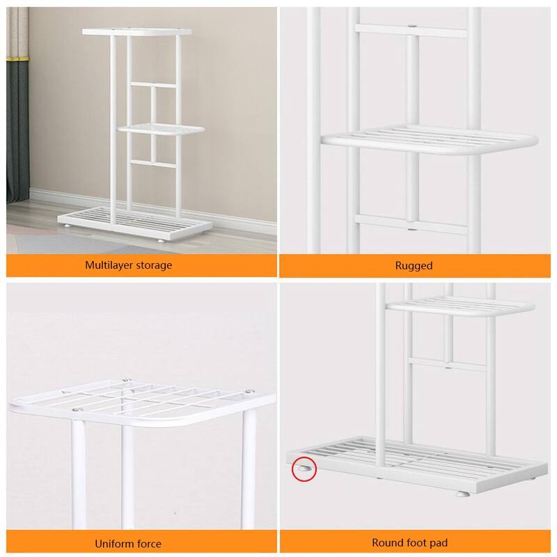 6 Tier Plant Stand, 7 Potted Indoor Tall Plant Holders, Corner Metal Tiered Plant Stands, Multiple Plant Display Rack