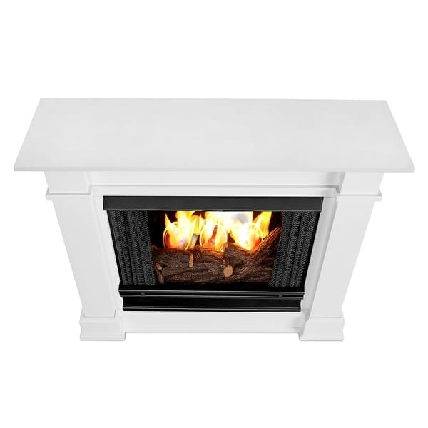 Shop Real Flame 1220 W Devin Ventless Gel Fireplace In White