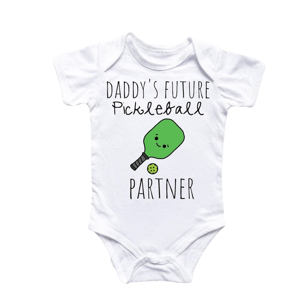 Pickleball Paddle - Baby Boy Girl Clothes Infant Bodysuit Funny Cute Newborn