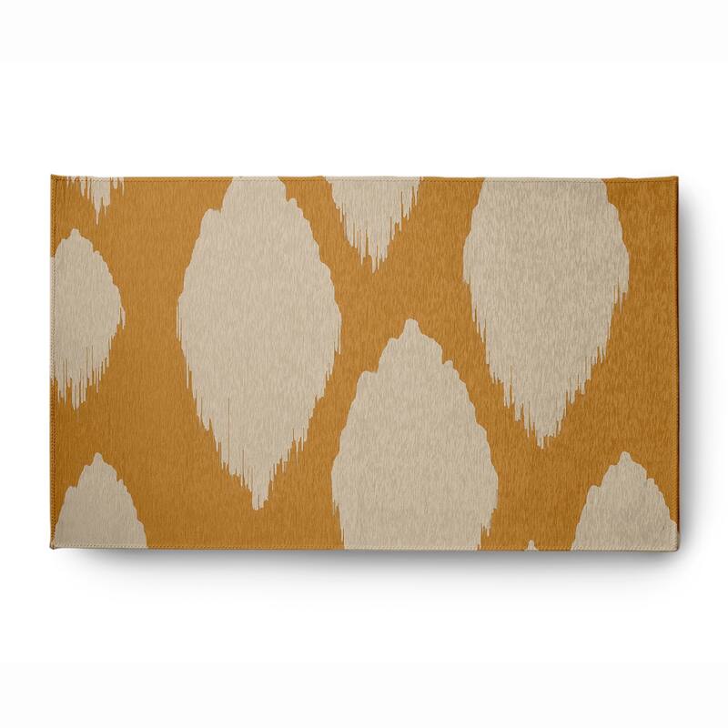 Web of Ikat Soft Chenille Rug - 3' x 5' - Gold
