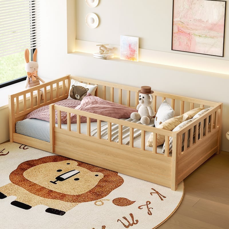 Twin Size Floor bed - Natural
